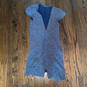 Brandy Melville side tie v neck dress